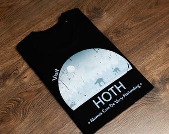Star Wars T Shirt, Hoth T-Shirt, Hoth Echo Base Tee, Star Wars Shirt, Hoth Planet T-Shirt, Unisex, Star Wars Geeky Star Wars Gift