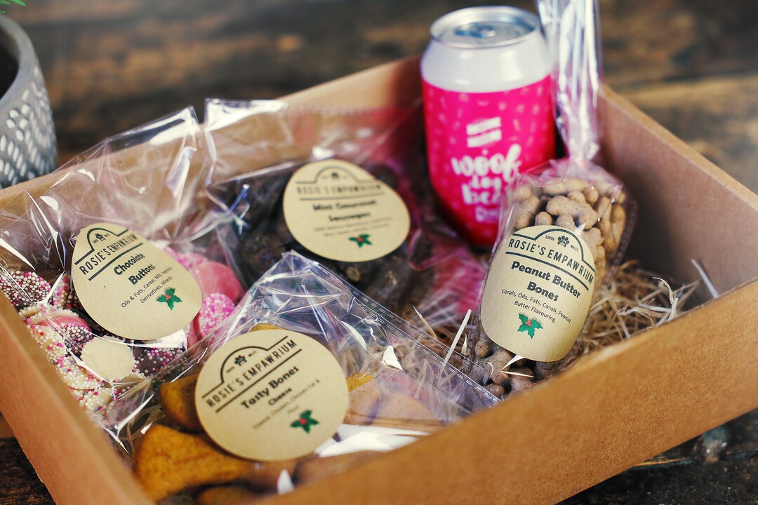 Festive Dog Treat Christmas Hamper Gourmet Sausages Cheese Etsy UK