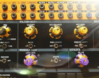 SynthLuv Knob set for Behringer Crave or other Synthesizer