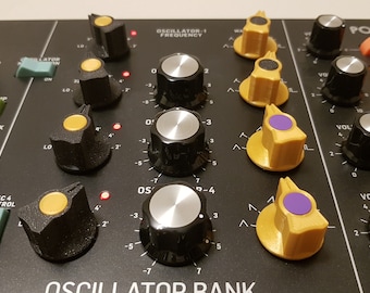 SynthLuv Synthesizer knob set for Behringer POLY D  - 8 Chicken Head Knobs