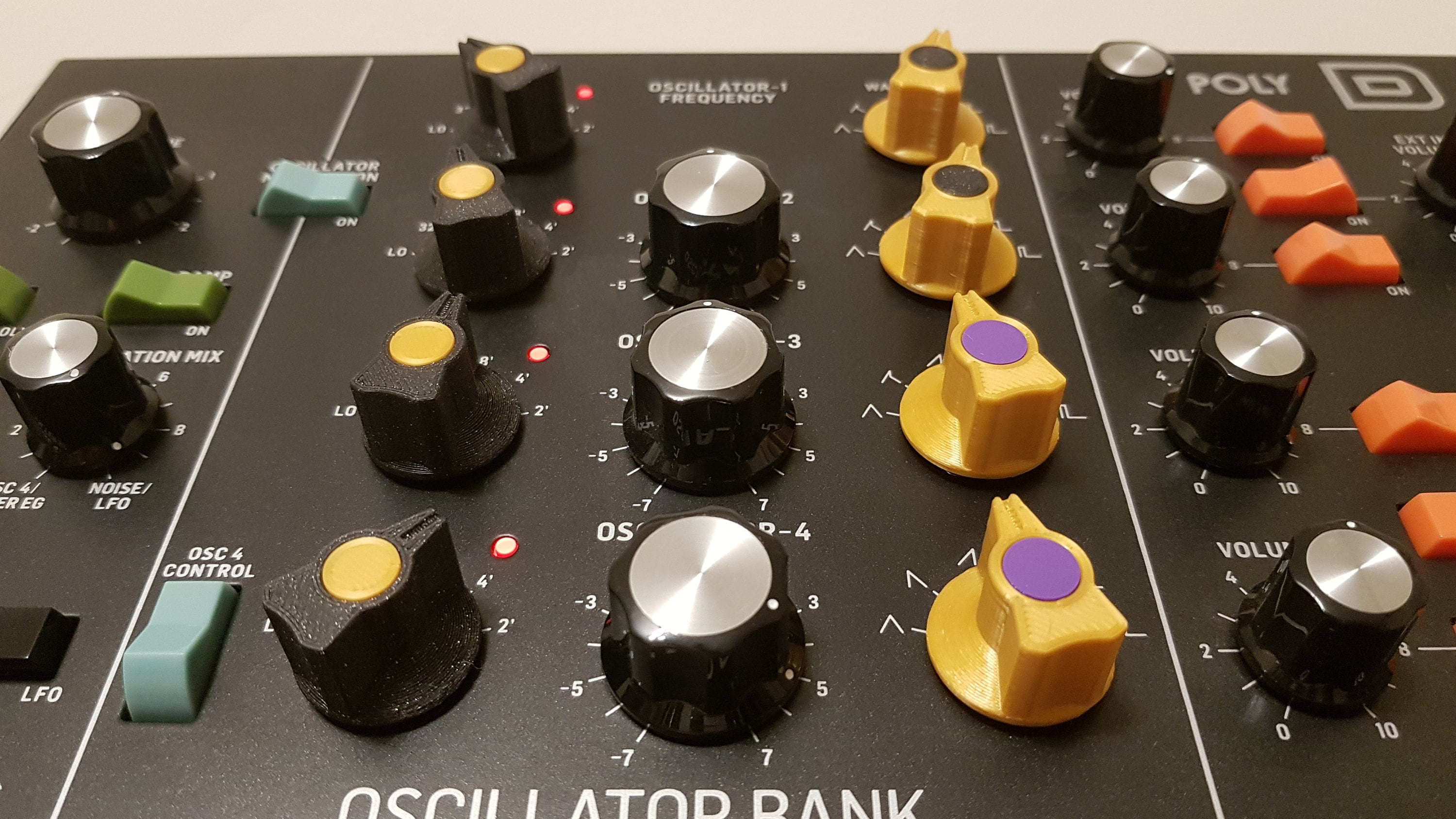 SynthLuv シンセサイザー ノブ セット Behringer POLY D