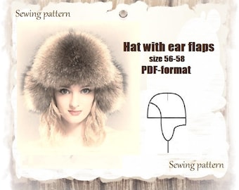 FAUX FUR: trapper hat (free pattern!) - see kate sew