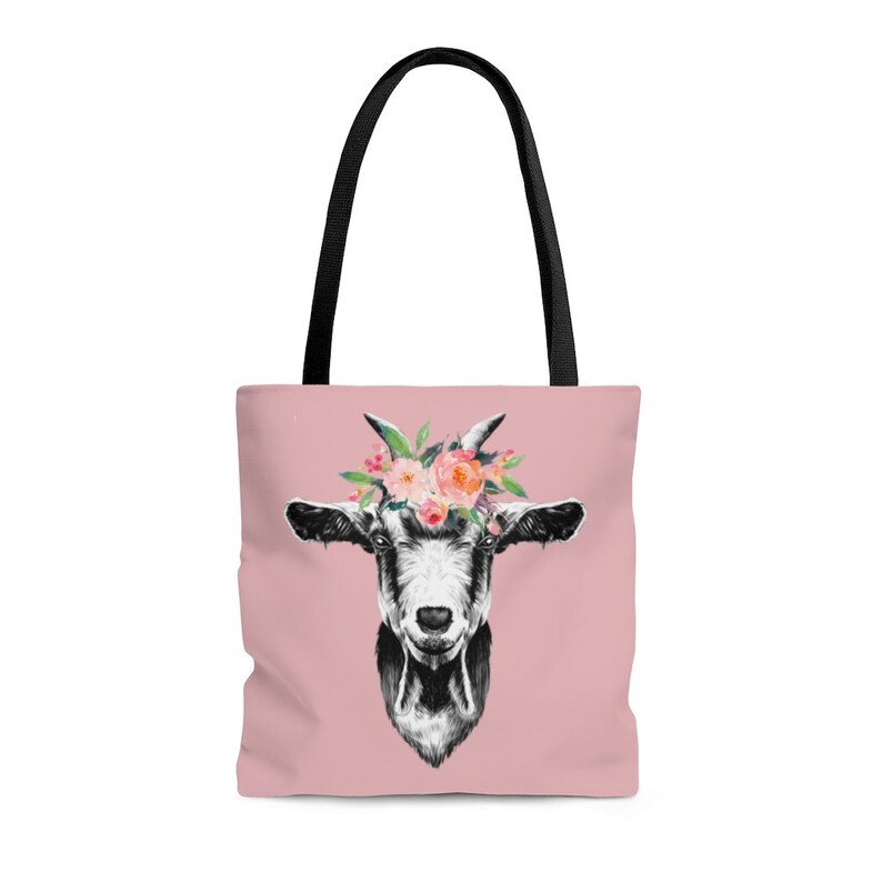 Pretty Goat Tote Bag Goat Lover Gift