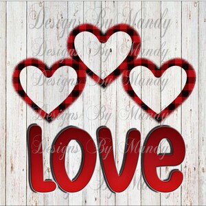 Buffalo plaid Herzen PNG-Datei, Valentinstag PNG, Valentinstag Sublimation Download, Sublimation Designs Downloads, Valentinstag