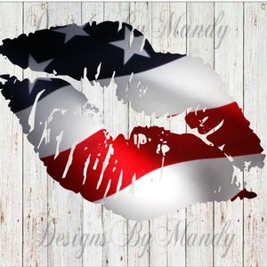 American Flag Lips PNG File, Descarga Digital para Sublimación, Archivo PNG, 4 de julio Descarga Digital, PNG, Descarga Digital