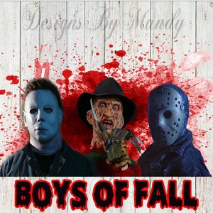 Boys of Fall PNG, Halloween Digital Download, Halloween Sublimation Designs, Boys of fall, PNG, Sublimation Design, Horror PNG, Halloween