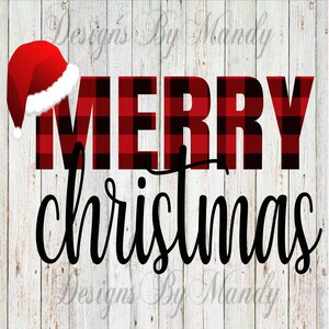 Buffalo Plaid Merry Christmas PNG, Merry Christmas PNG, Christmas PNG. Christmas Digital Download, Christmas Sublimation. Merry Christmas