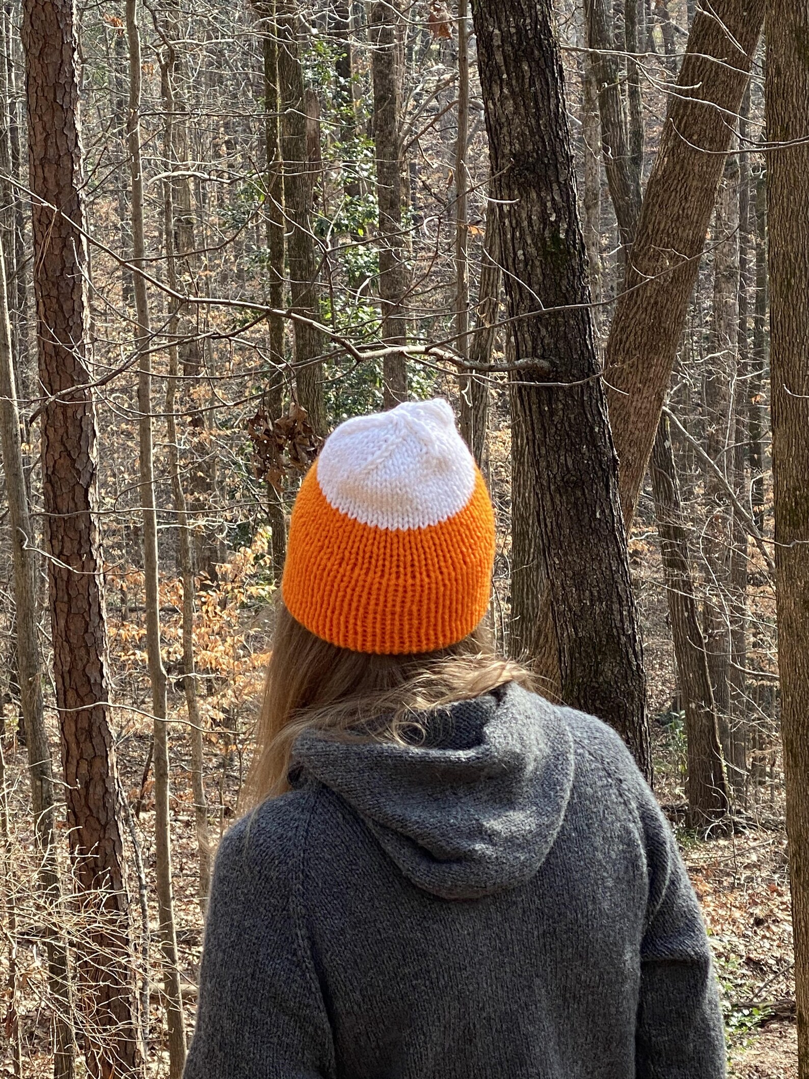 Game Day Knit Hat Double Brim Knit Hat Two Color Knit Hat Etsy
