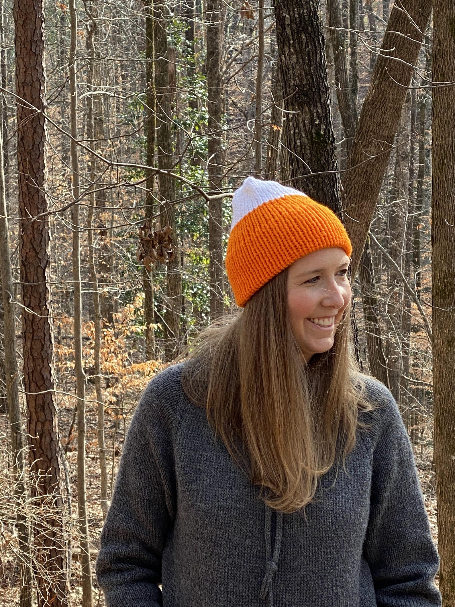 Game Day Knit Hat Double Brim Knit Hat Two Color Knit Hat Etsy