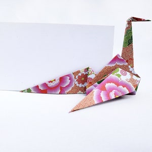 Origami Crane Holder for Place Card, Name Card, Table Number or Decor, Wedding Party, Japanese Wedding, Origami Art