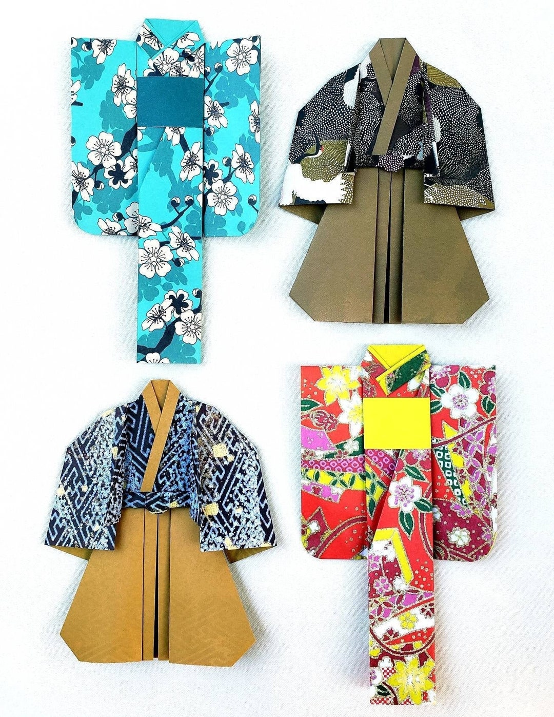 Origami Kimono, Women Japanese Paper Dress, Samurai Clothes, Decoration ...