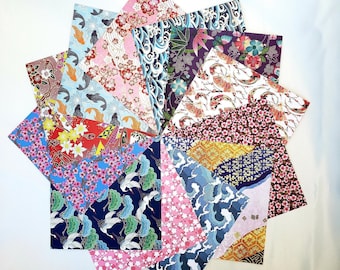 Assorted Origami Paper Pack, Japanese Patterns, Buy Bulk, Craft Art Folding DIY Project, Gift 15x15 cm (6x6")