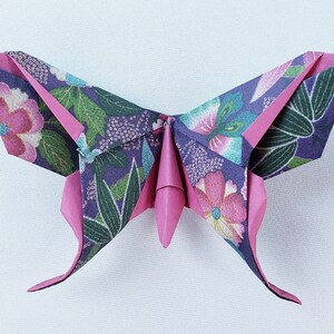 Origami Colorful Butterfly, Paper Handmade Art, Japanese Pattern ...