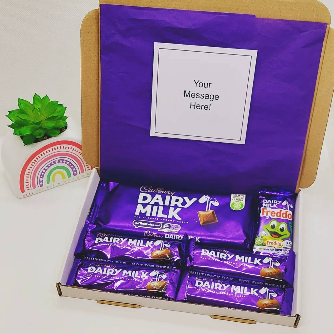 Dairy Milk Chocolate Hamper Dairy Milk Letterbox Gift Personalised