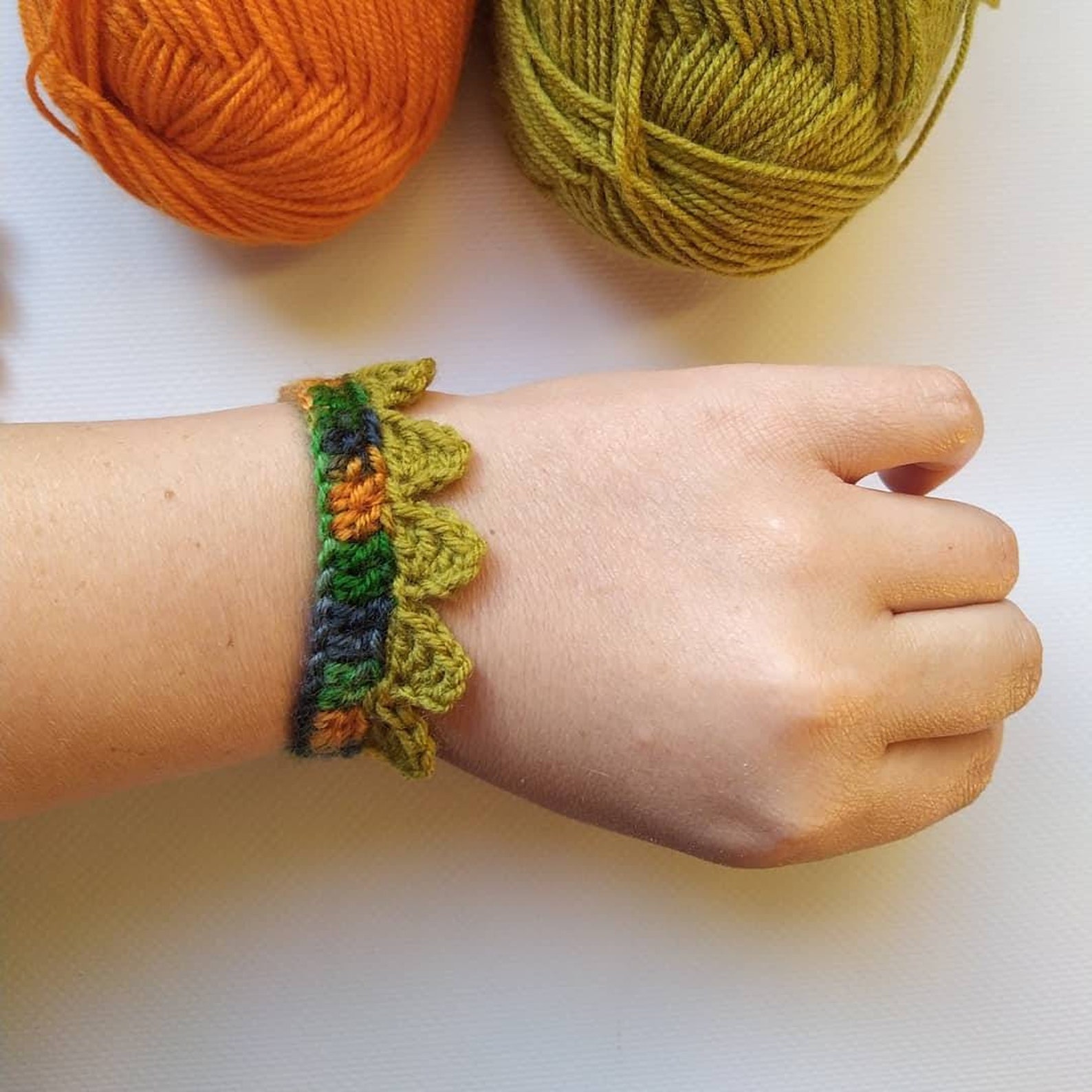 Crocheted bracelet knitted bracelet Etsy