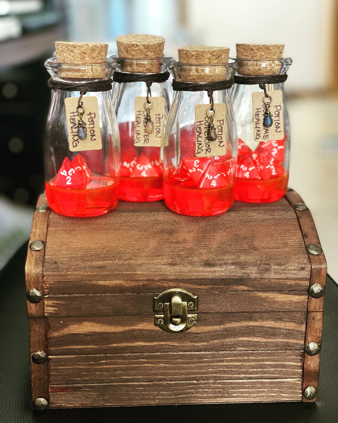 Wooden Chests Potions & Dice Chest Etsy