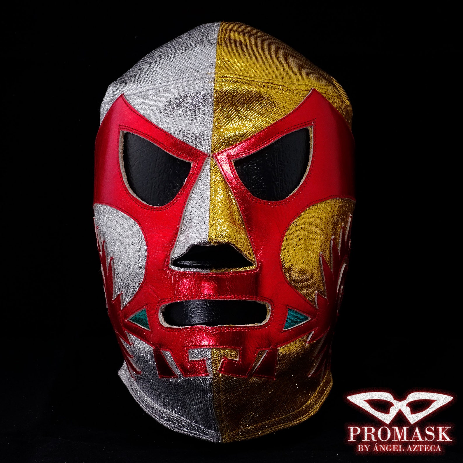 Canek bicolor oro plata mascara lucha libre Etsy