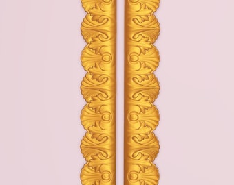 85 3D CNC Border CNC Floral Vines Designs STL and rlf files for cnc Woodcarving Engraving