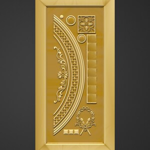 50 diseños de grabado CNC de primera calidad para puertas de madera - Archivos 3D STL y ArtCAM RLF - Descargar imagen 9