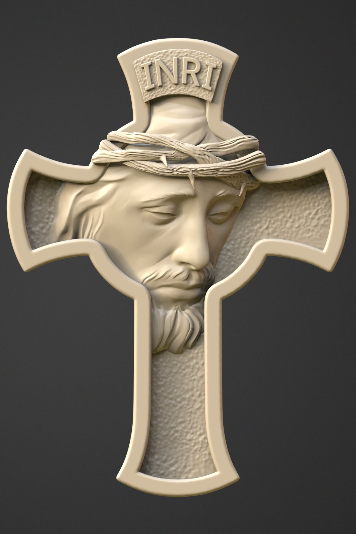 thumbnail image 2 of 9-Piece 3D STL Model Set: Cross & Jesus Designs For CNC Router & 3D Printer 2 of 4