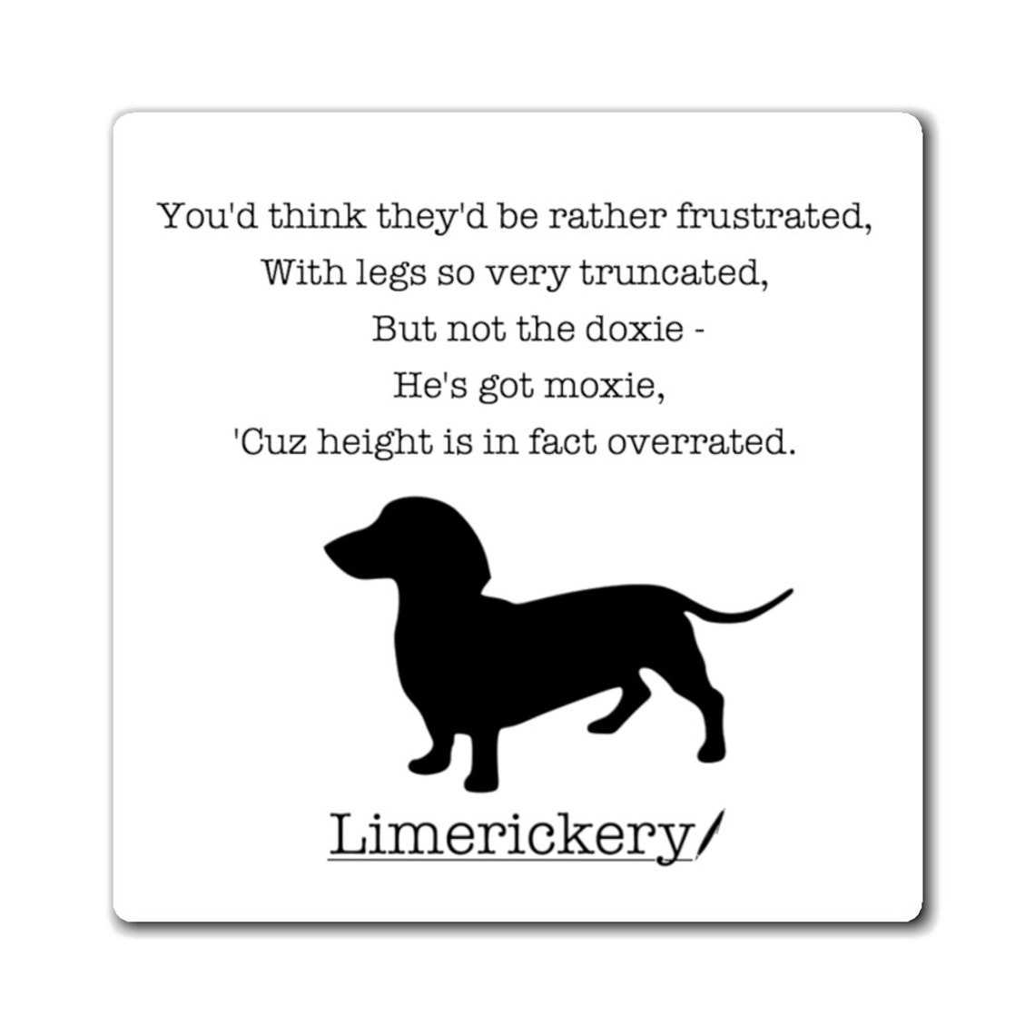 Fridge Dachshund Limerick Etsy