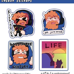 Caseoh Luftschlangen 3"Vinyl Stickers