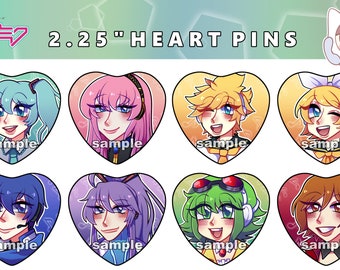 Pines de corazón de Vocaloids