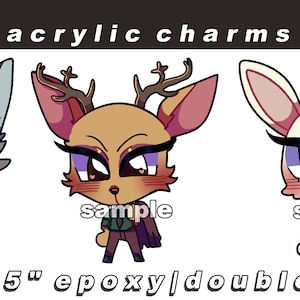 Beastars 2.5&quot; Epoxy Acrylic Double Sided Charms