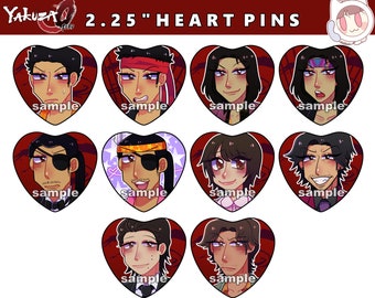 Y0 RGG Ryu Ga Gotoku Heart Pins