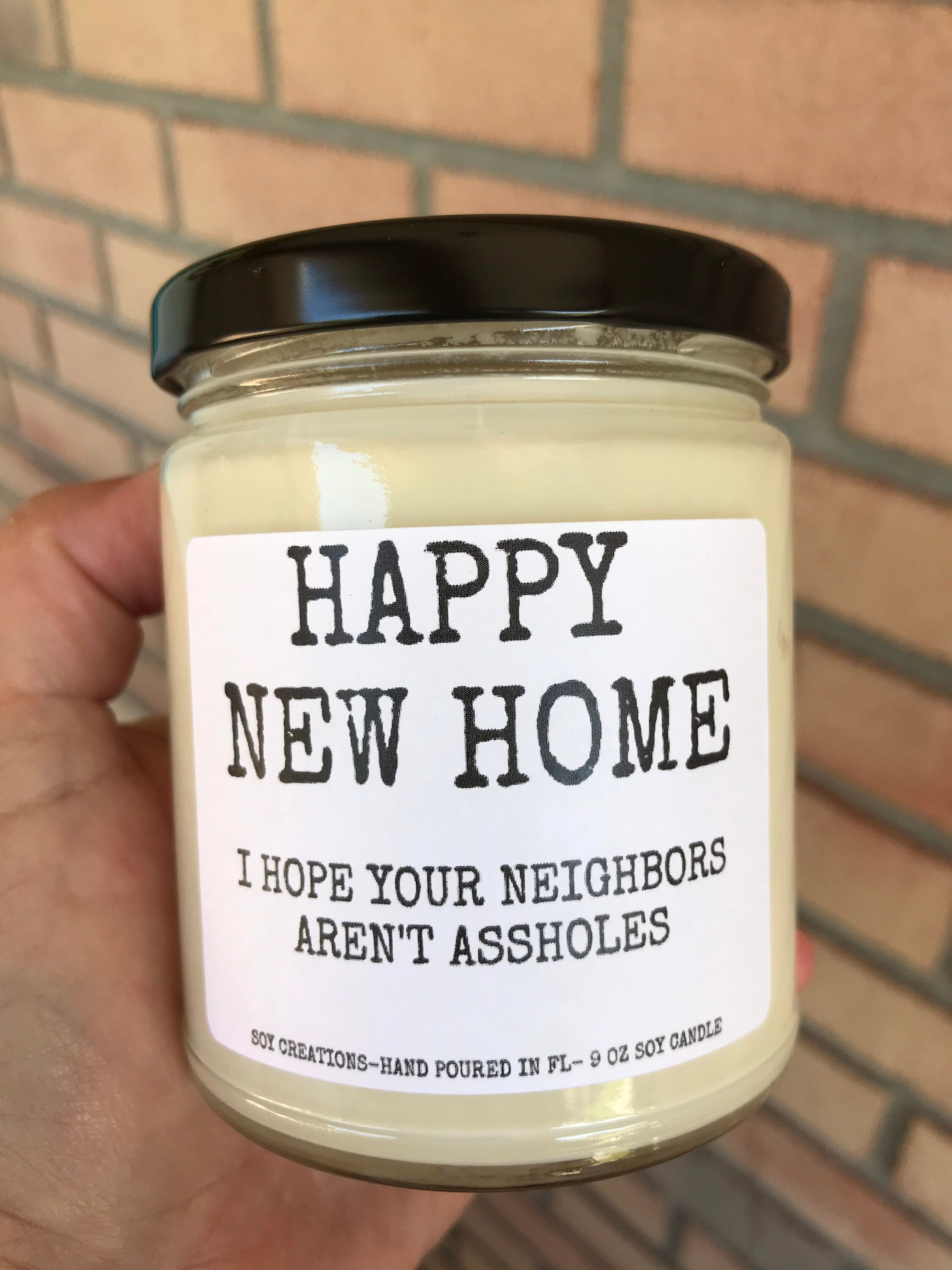 Happy New Home Candle/Funny Candle/New Home Gift/Housewarming Etsy