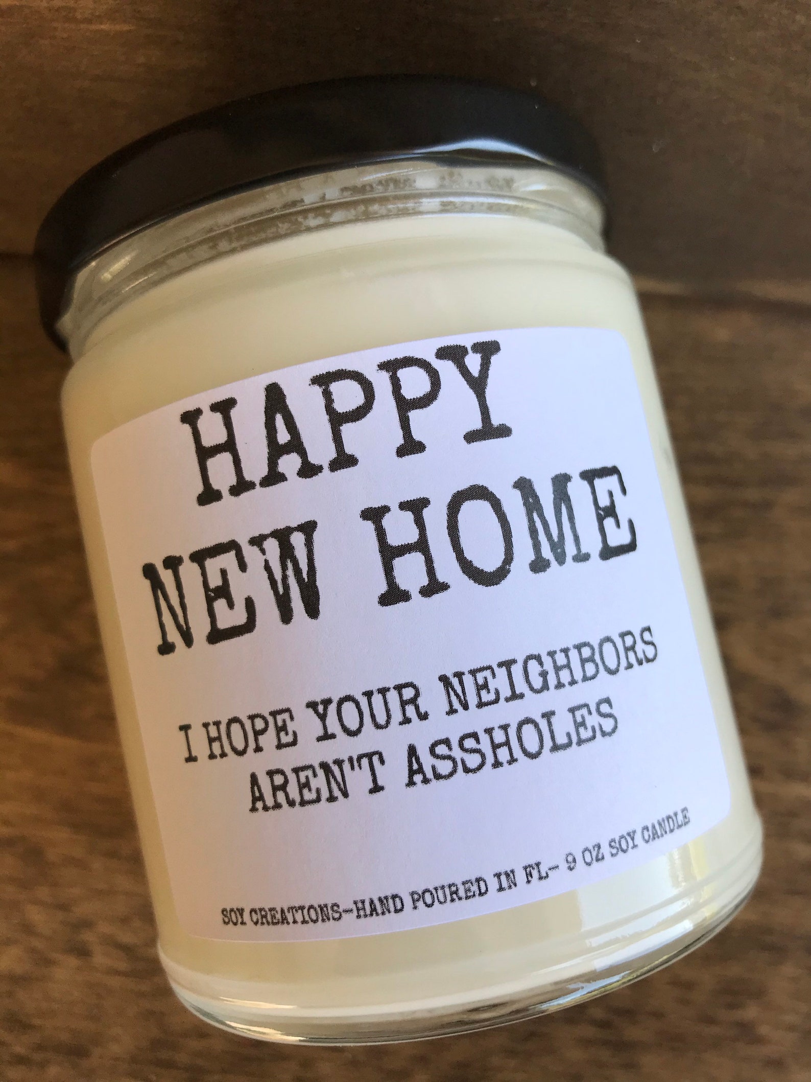 Happy New Home Candle/Funny Candle/New Home Gift/Housewarming Etsy