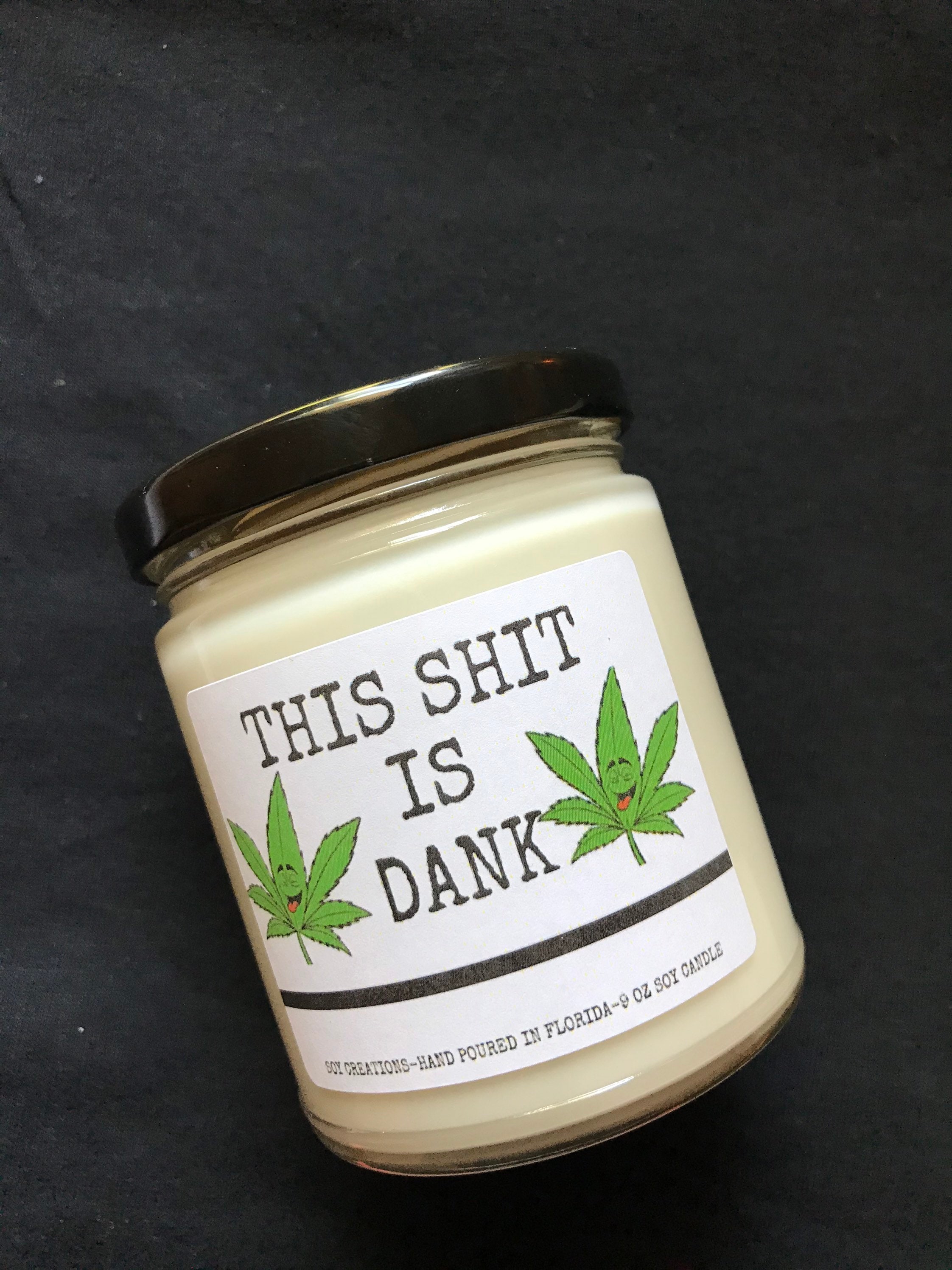 Cannabis Candle/Funny Candle/Pothead Candle/Weed Candle/Soy Etsy