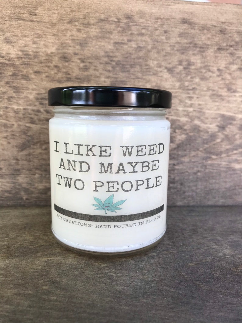 I Like Weed Candle/Funny Candle/Cannabis Candle/Adult Etsy
