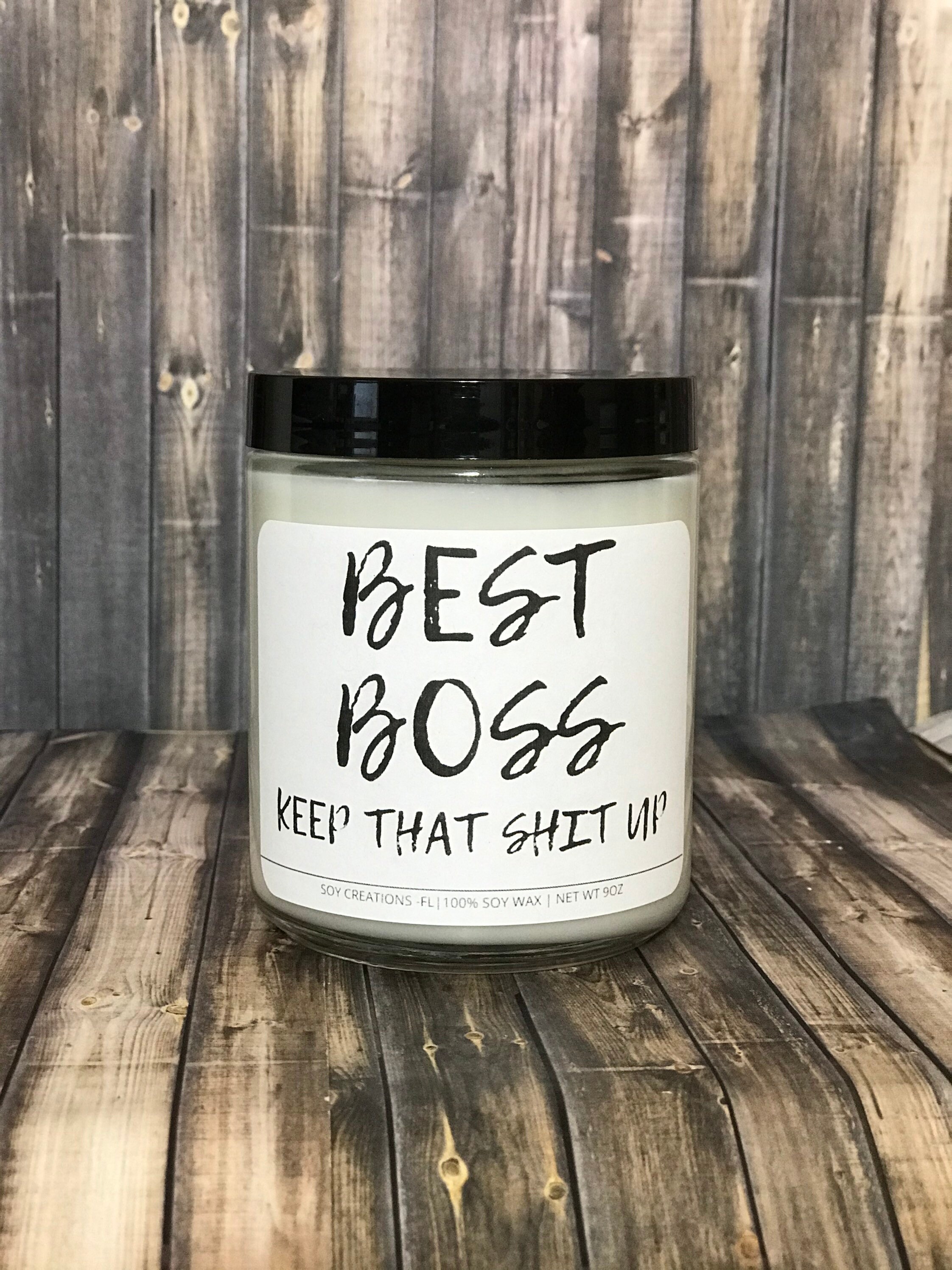Best Boss CandleFunny CandleSoy CandleCandle For BossGift Etsy