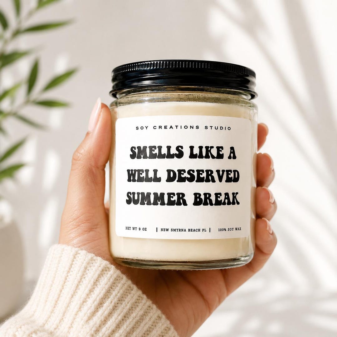 Smells Like Summer Break Candle | Teacher Appreciation Gift | End of ...