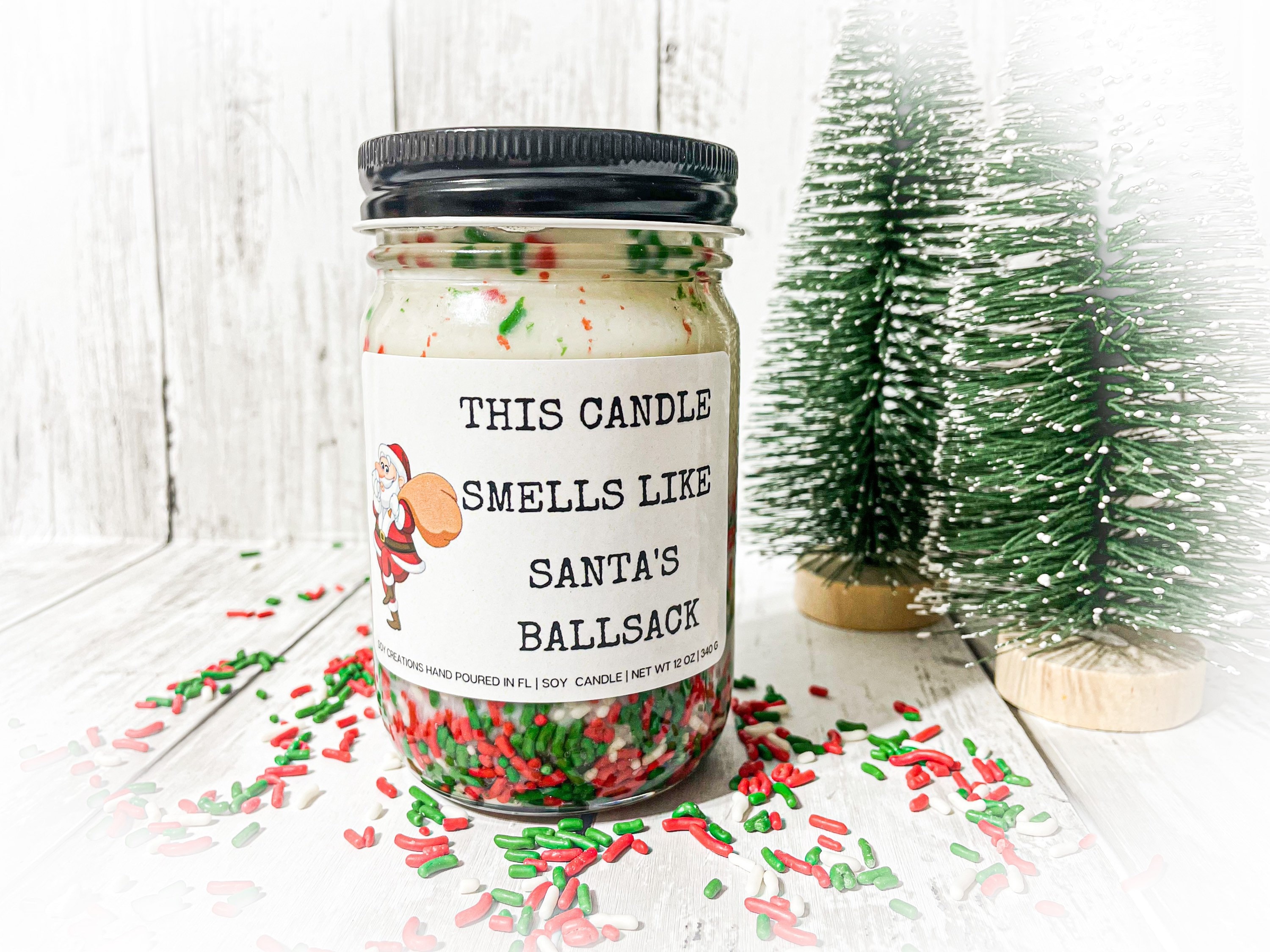 Christmas Candles/funny Christmas Candles/funny Candles/candles With  Sprinkles/gag Gift/santas Sack /gift for Coworker/christmas Gift -   Norway
