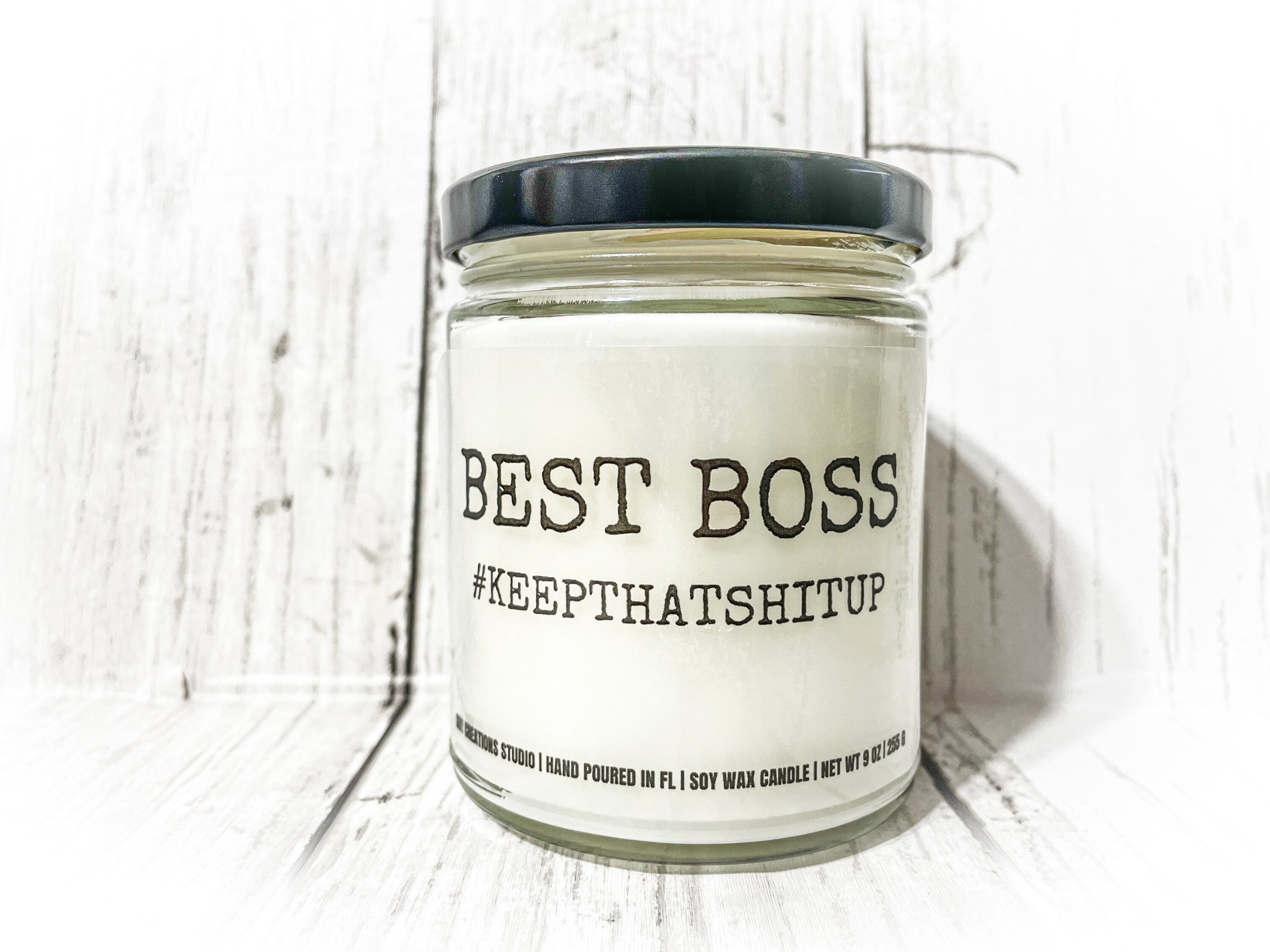 Best Boss Candlefunny Candlesoy Candlecandle for Bossgift Etsy