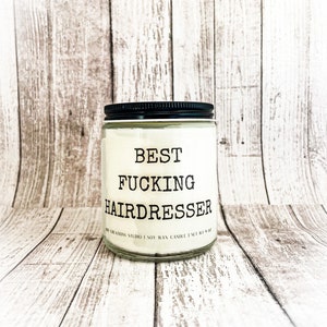 Best Hairdresser Candle/Gift For Hair Stylist/Funny Candles/Candle For Hairdresser/Gag Gift/Funny Candle For Hair Stylist
