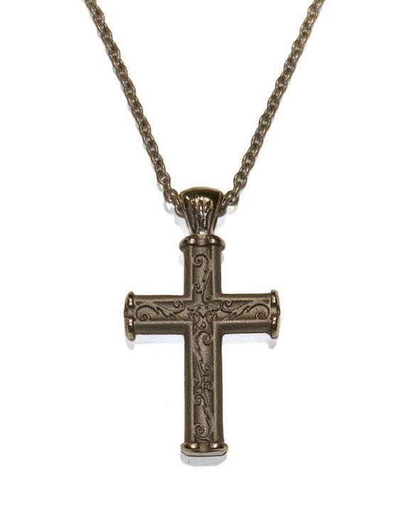 EDWARD MIRELL Grey Titanium Scroll Design Pendant… - image 1