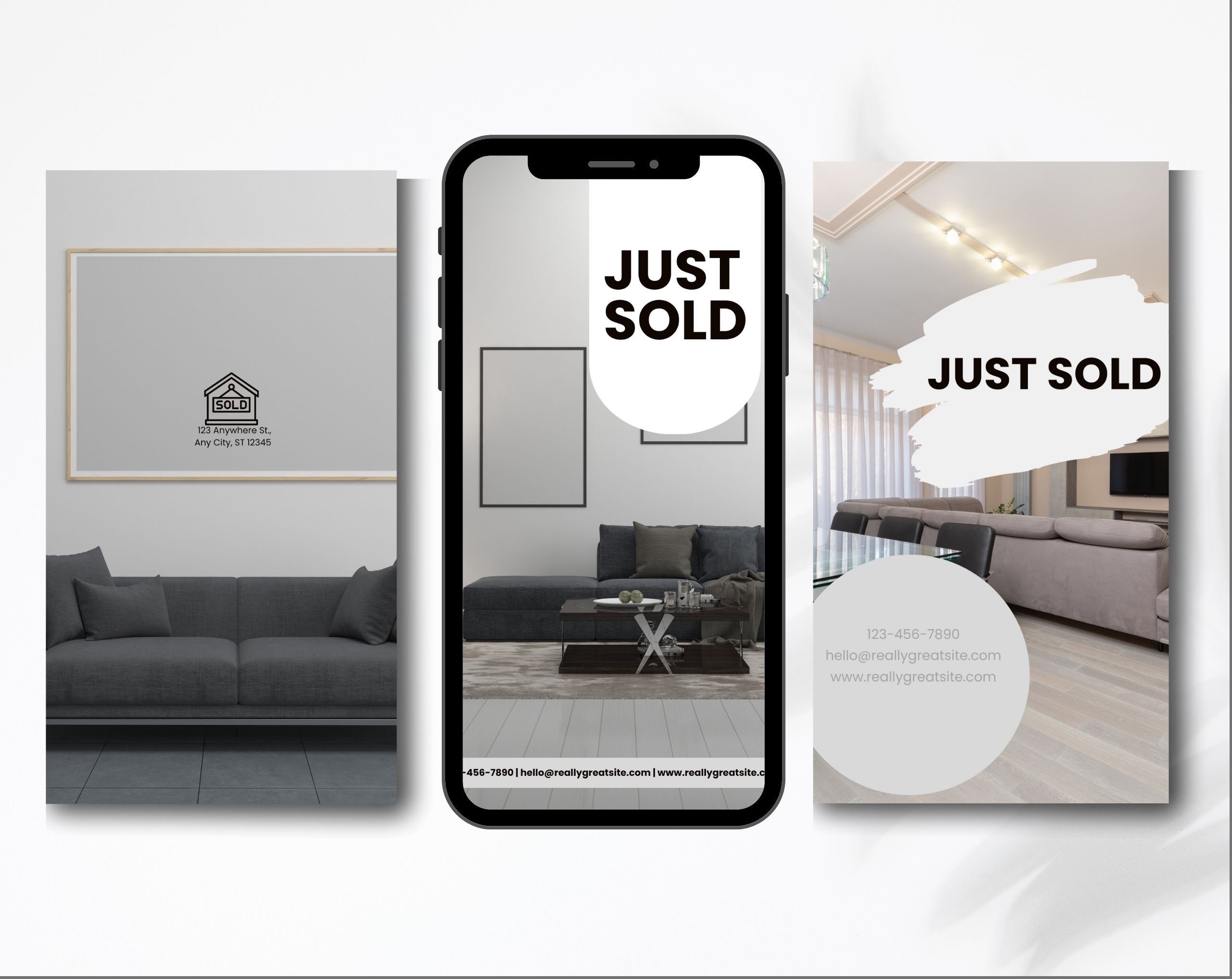 30 Just Sold Social Media Stories, Realtor Instagram Story Templates ...