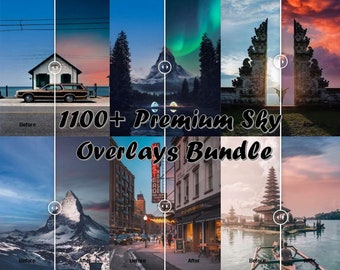 1100 premium sky overlays bundle pack