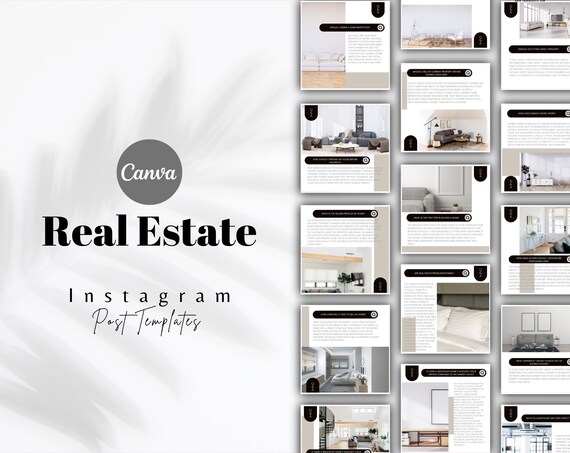 30 Real Estate Q & A Social Media Posts, Real Estate Q / A Instagram Posts, Real Estate Marketing, Realtor Questions and Answers Post,