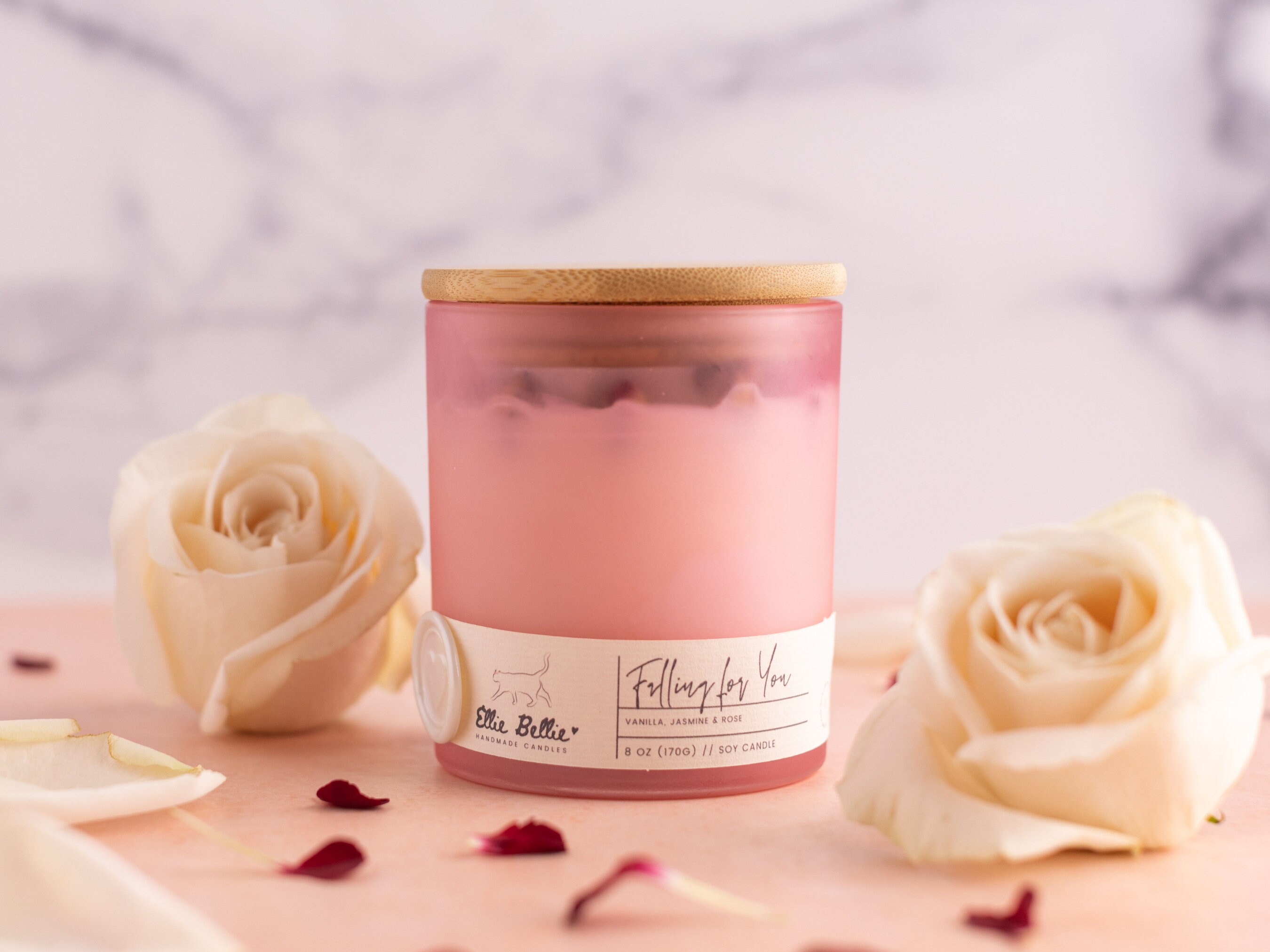 Perfect Gift Luxury Spa Gift for Her Hand Poured 8 oz Wood Wick Scented Candle Perfect Gift Luxury Spa Gift for Her Hand Poured 8 oz Wood Wick Scented Candle