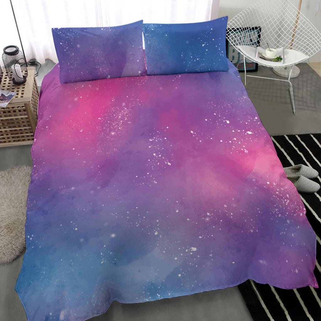 Pretty Pink Stellar Sky Bedding Set Duvet Cover Brushed - Etsy UK