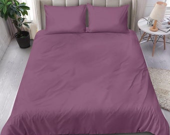 English Lavender bedding set duvet cover, purple lavender bed cover, comes with two pillow cases, king purple bed, queen lavender bed