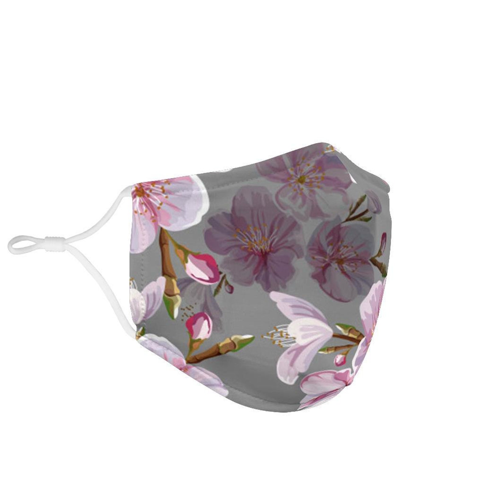 Pink Cherry Blossom FACE MASK Comes with 2 filters washable Etsy