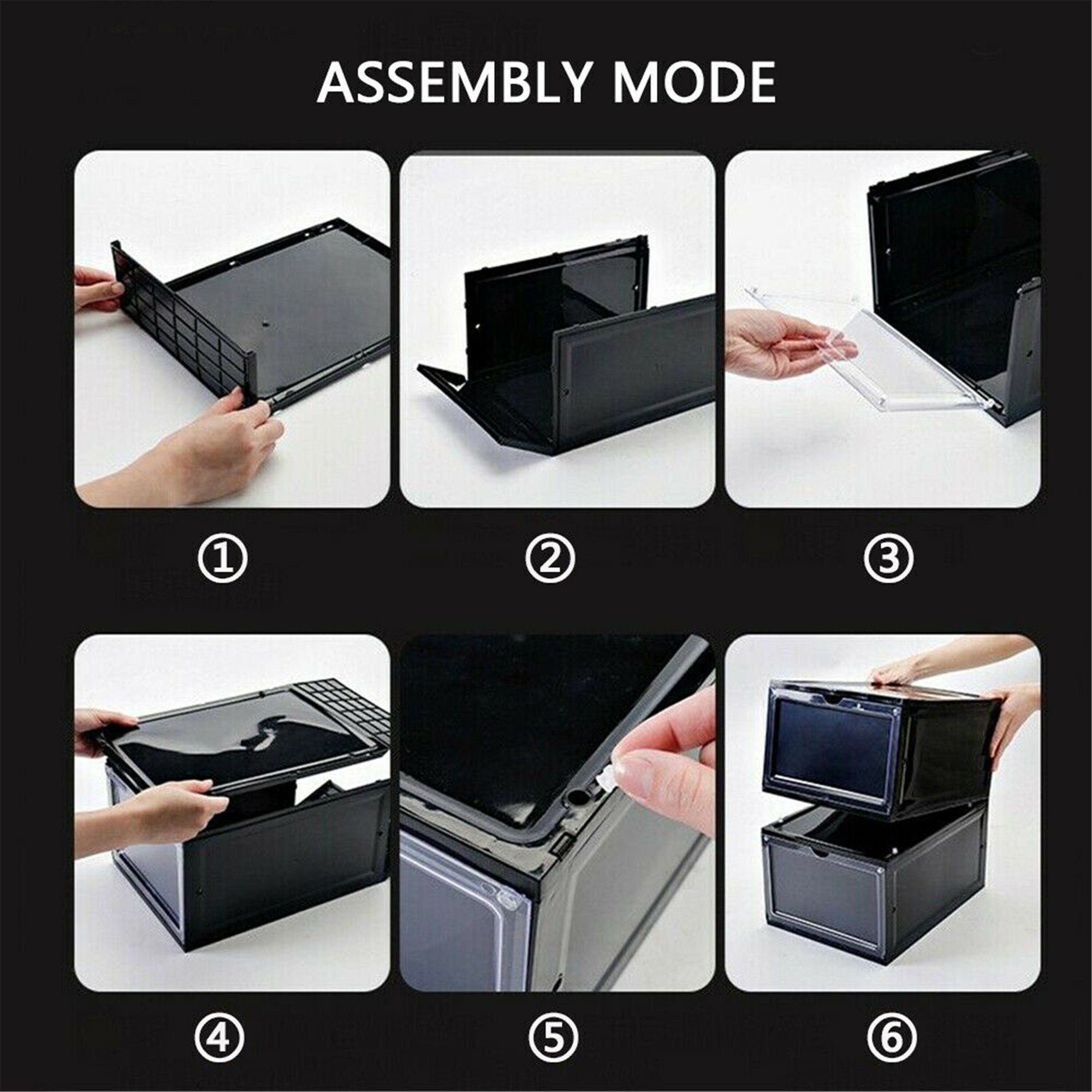 4/8x plegable Zapato Caja de Zapatos Almacenamiento Magnético | Etsy