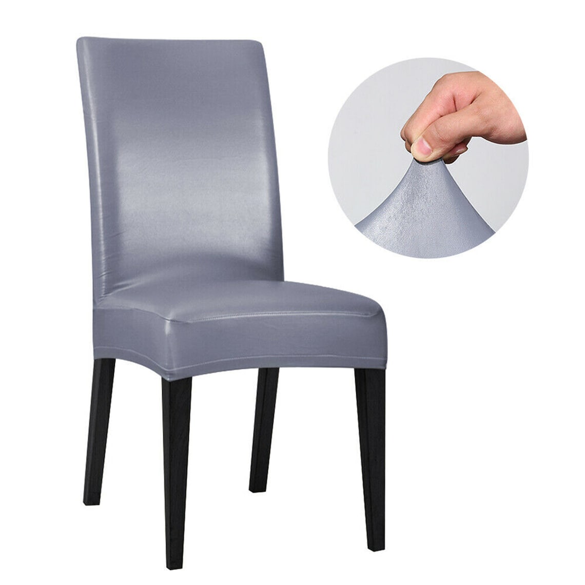 1/4/6Pcs PU Leather Stretch Dining Room Chair Cover Wedding Etsy