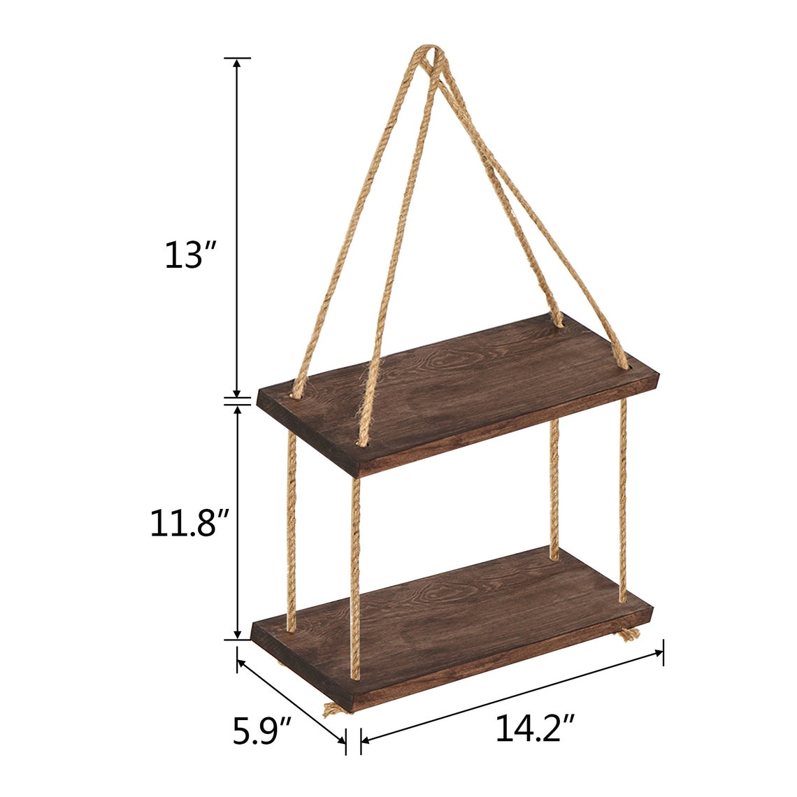 Hanging Rope Shelf Wood Hanging Apartment Shelf Swing Shelf Etsy