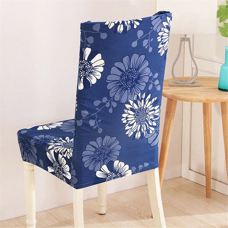1/4/6Pcs Stretchable Floral Printed Dining Room Chair Covers Etsy